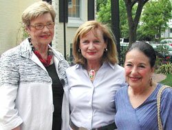 Out­door Exhibit Founders Mary Kay Shaw, Jill Nevius and Jackie Lemire